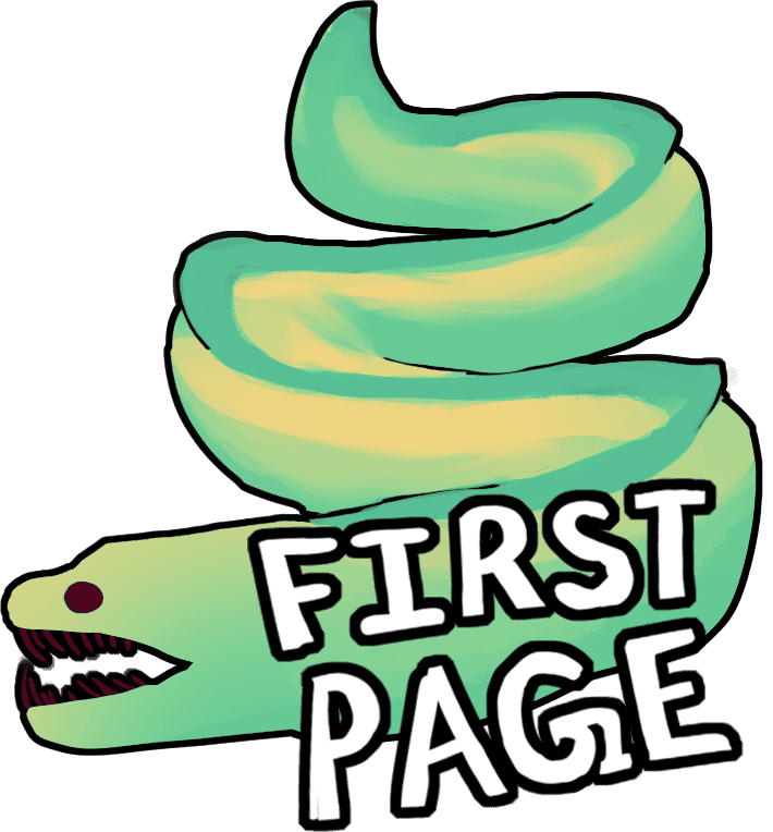 First Page button, an eel